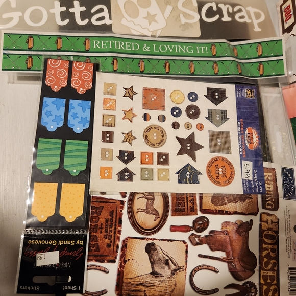 Scrapbooking vintage miscellaneous stickers and cut outs. NIP. - Picture 2 of 5